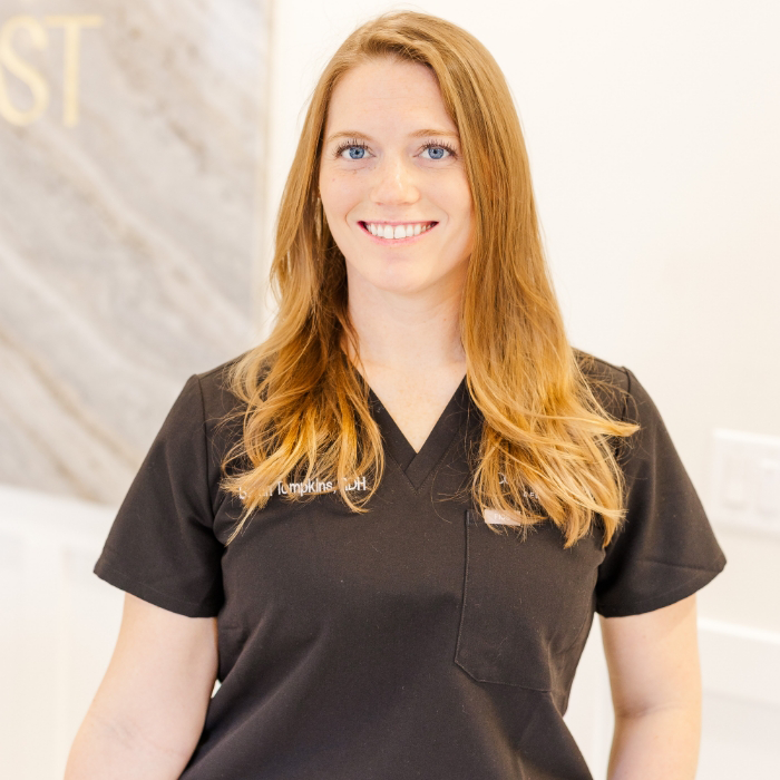 Registered dental hygienist Sarah Tompkins